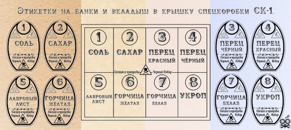 Соль перец этикетка