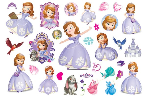 Принцессы с наклейками