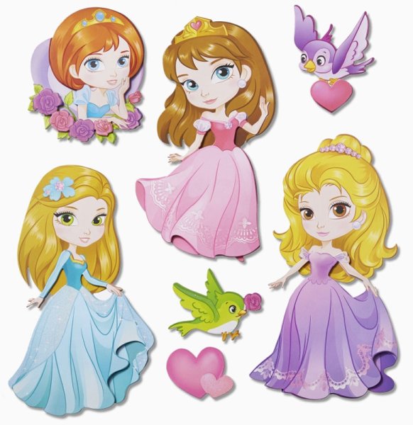 Стикеры принцессы