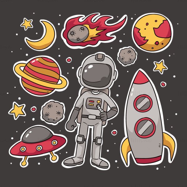 Космические наклейки