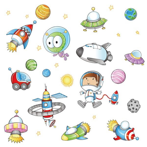 Космические наклейки