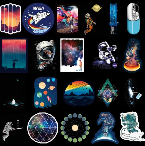 Космос (с наклейками)