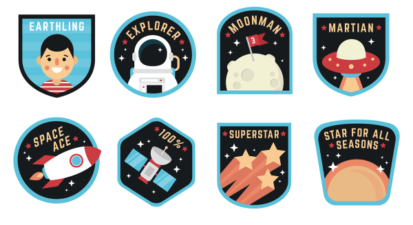 Наклейки на стену космос