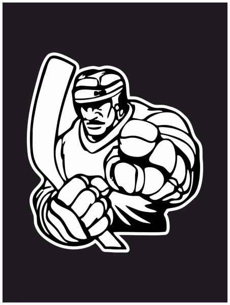 Хоккейная наклейка на машину