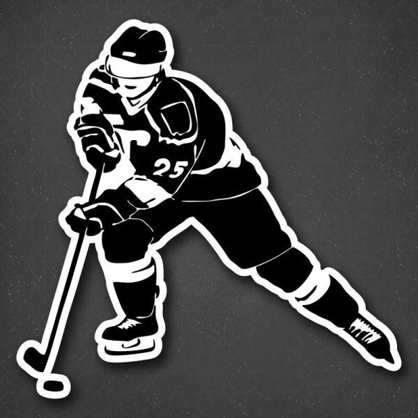 Наклейки на стену хоккей