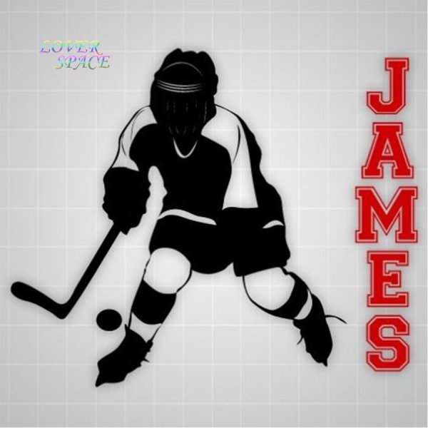 Тканевая наклейка хоккей