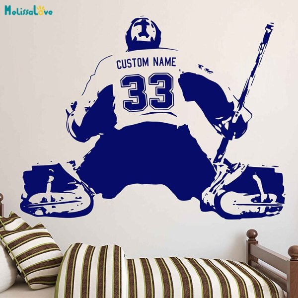 Наклейка интерьерная хоккей