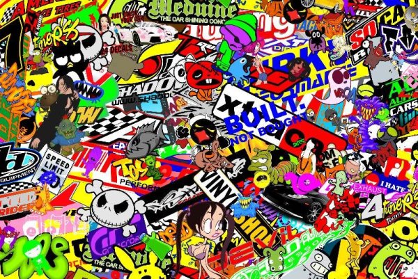 Стикер бомбер наклейки