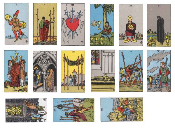 Младшие арканы Таро Райдер Уэйт