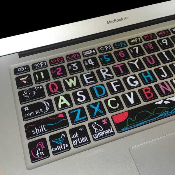Наклейки на клавиатуру MACBOOK