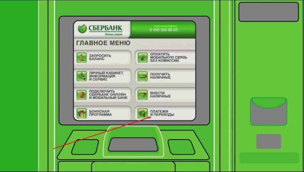 Экран банкомата