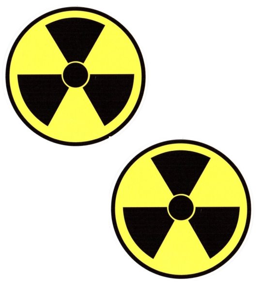 Наклейка радиация маленькая
