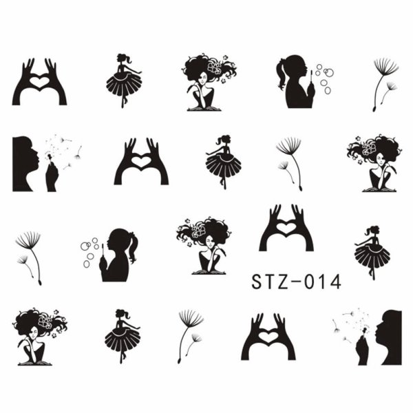 Стикеры черно белые