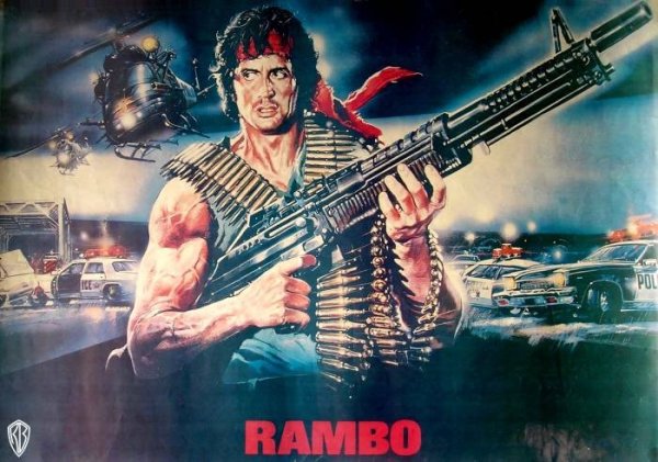 Сталлоне Рэмбо Постер