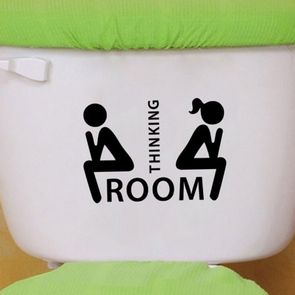 Наклейка "туалет"