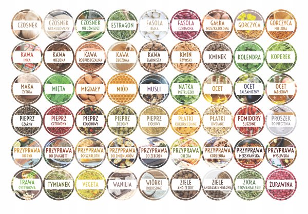 Этикетки для приправ