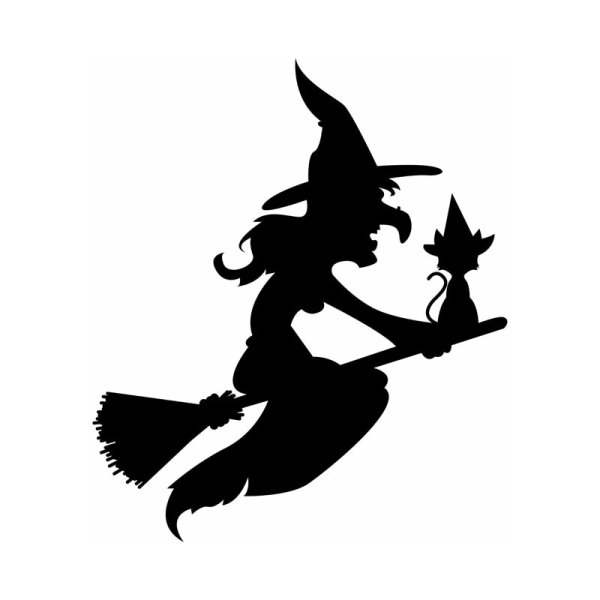 Наклейка ведьма