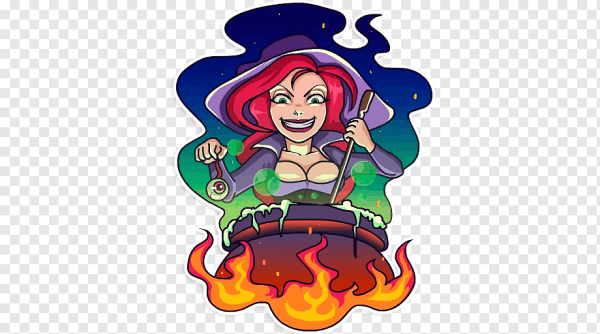 Стикеры ведьма Моргана