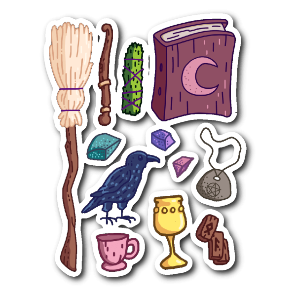 Ведьминские наклейки