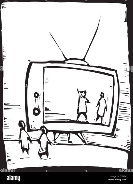 Старый телевизор на ножках