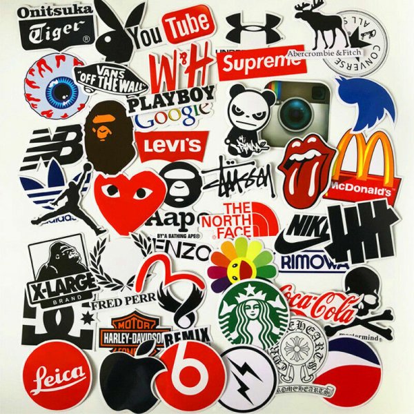 Наклейки с логотипом