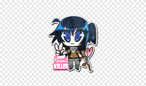 Наклейка kawaii Killer CS go