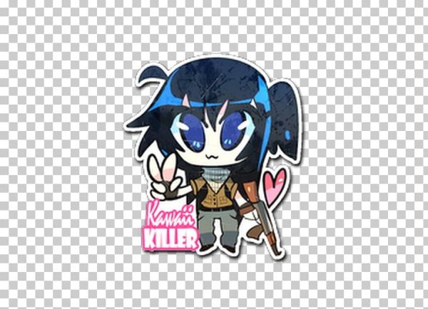 Наклейки КС го кавайный террорист