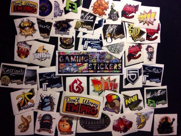 Наклейки в реальной жизни