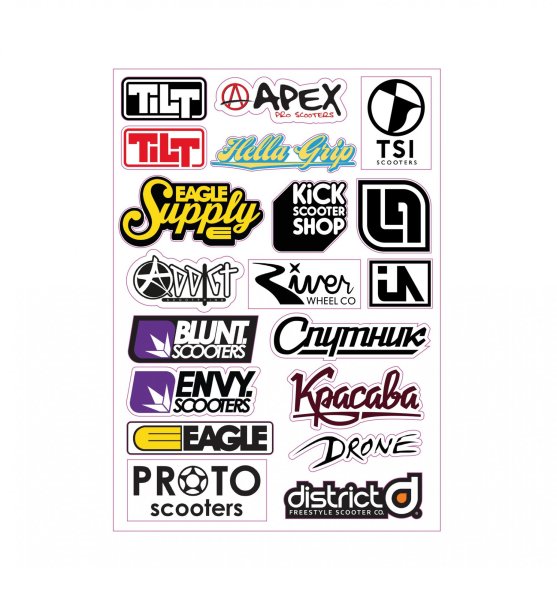 Наклейки на самокат