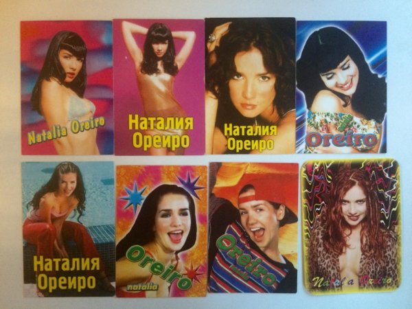 Наклейки с Натальей Орейро из 90-х