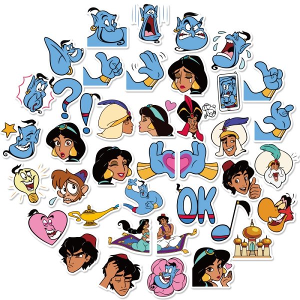 Стикер с алладин Дисней