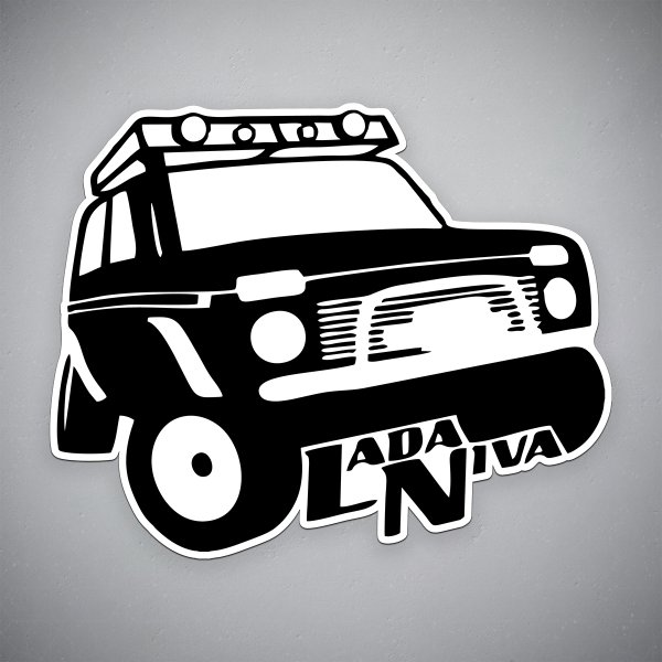 Нива наклейка сбоку