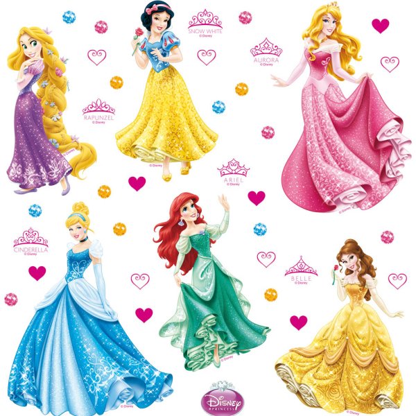 Стикеры Дисней принцессы