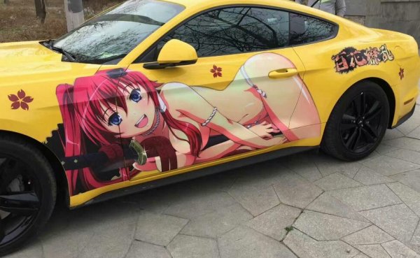 Аниме винил на авто