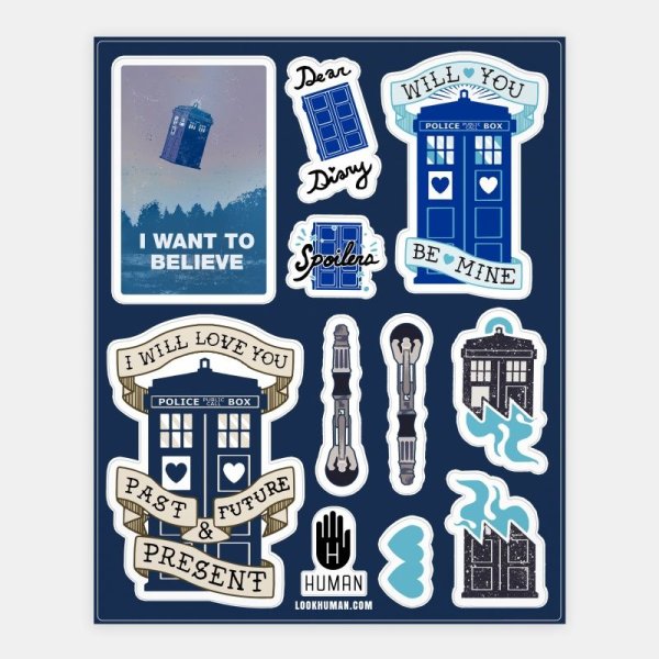 Стикеры доктор кто