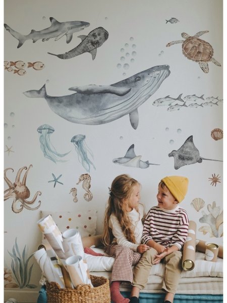 Наклейки wallshebno новогодние