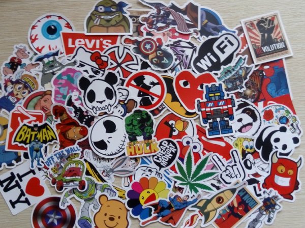 Разноцветные крутые Стикеры