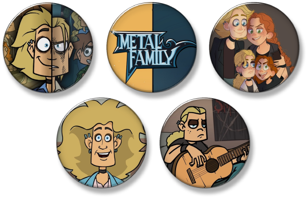 Метал Фэмили значок