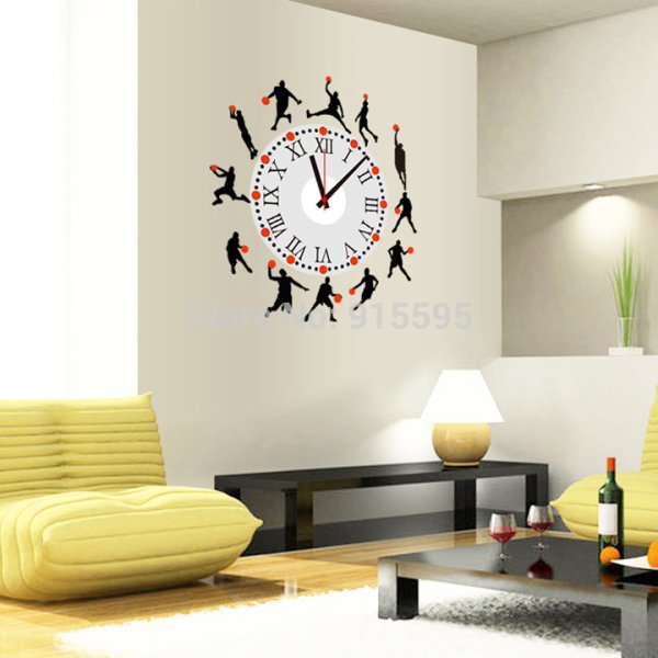 Самоклеющиеся часы на стену