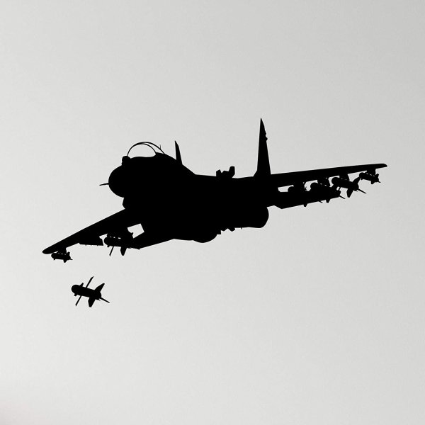 Силуэт боевого самолета