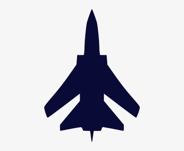 Бомбардировщик на прозрачном фоне