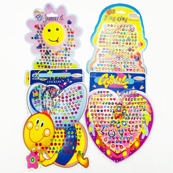 Серьги наклейки