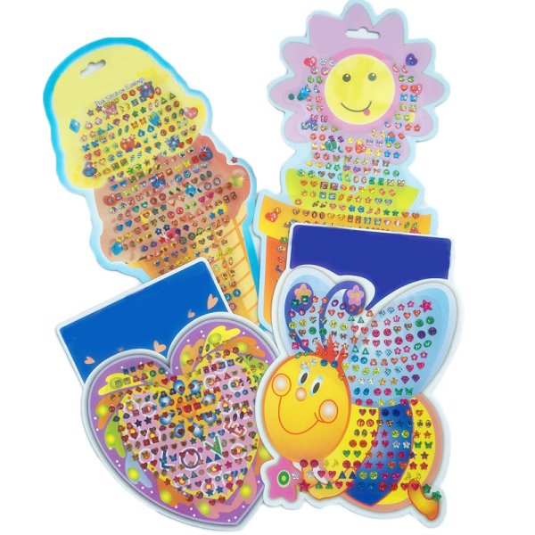 Наклейки серьги для детей