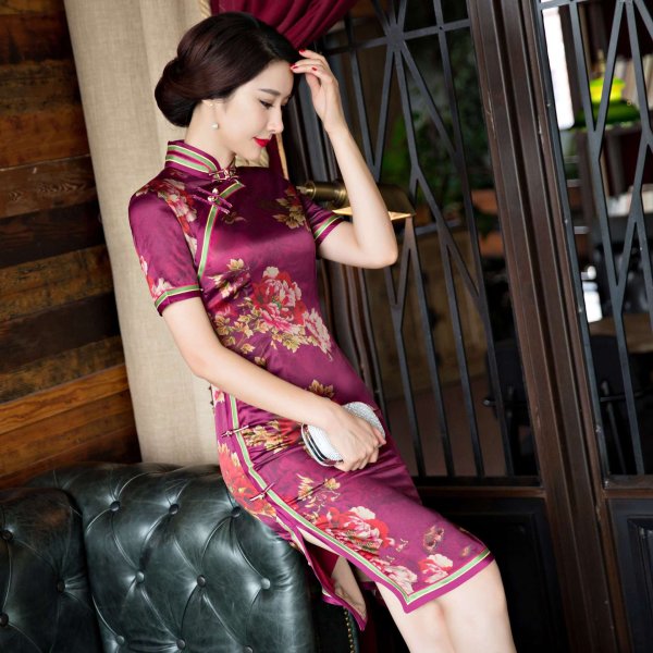 Ципао с перчатками