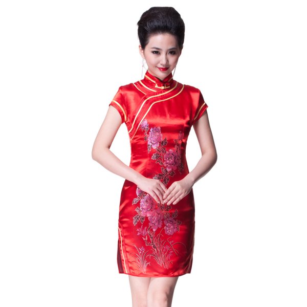 Ципао с сакурой