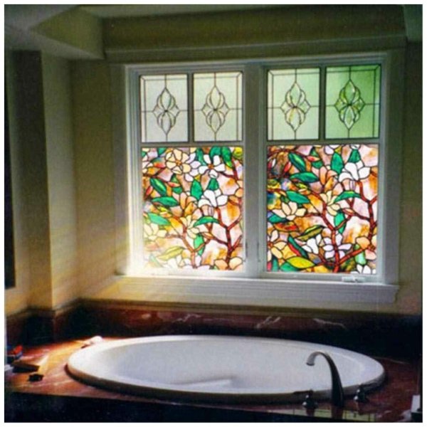 Витражная самоклеющаяся статическая пленка film с 3d-эффектом l100