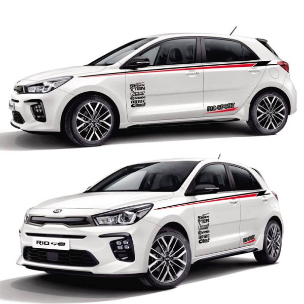 Kia Rio 4 наклейка