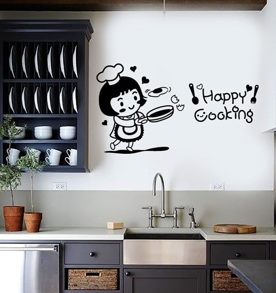 Трафареты для кухни на стену