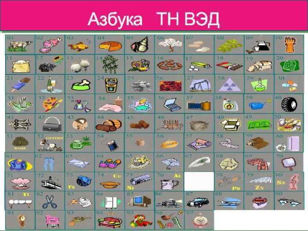 ТНВЭД коды что это