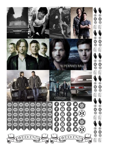 Стикеры сверхъестественное